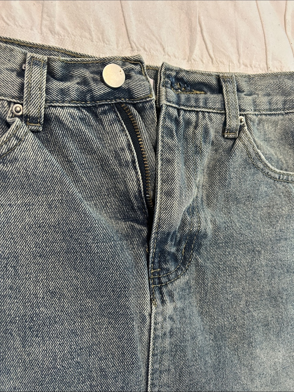 OAK + FORT Light Blue Denim Skirt - Picture 7 of 9